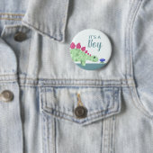 Jungs Niedlich Es ist eine Baby-Dinosaurier-Kinder Button (Beispiel)