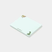 Jungs Niedlich Funny Animal Dinosaurier Post-it Klebezettel (angewinkelt)