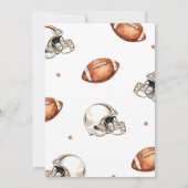 Jungs Niedlich Fußball Sportkids 1. Geburtstag Einladung (Rückseite)