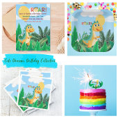 Jungs Niedlich Moderne Dinosaurier Kindergeburtsta Pappteller