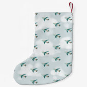 Jungs Niedlich reisen Blue Airplane Kinder Kleiner Weihnachtsstrumpf (Rückseite)