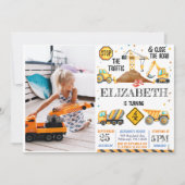 Jungs Niedlicher moderner Kindergeburtstag Einladung (Vorderseite)