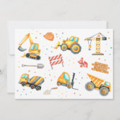 Jungs Niedlicher moderner Kindergeburtstag Einladung (Rückseite)