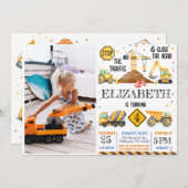 Jungs Niedlicher moderner Kindergeburtstag Einladung (Vorne/Hinten)