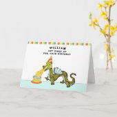 Jungs Personalisierter Geburtstag Karte (Gelbe Blume)