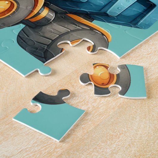 Jungs Personalisierter Müllwagen Puzzle (Seite)