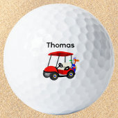 Jungs Red Golf Cart Golfball