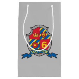 Jungs Ritter Schild Name 6. Geburtstag Kleine Geschenktüte