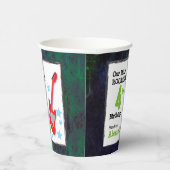 Jungs Rockstar Geburtstag mit Red Guitar Pappbecher (Rechts)