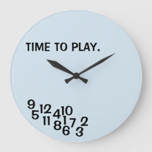 Jungs Room Joke Clocks Jumbled Numbers Joke Clock Große Wanduhr