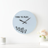 Jungs Room Joke Clocks Jumbled Numbers Joke Clock Große Wanduhr (Zuhause)