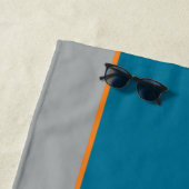 Jungs Schild grau Anthony Buchstabe A Name Handtuc Strandtuch (Beispiel)