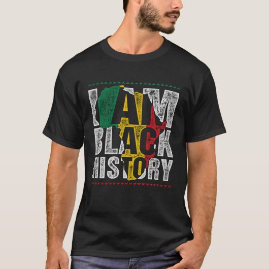 Jungs Schwarze Geschichte Monat Ich bin Black Hist T-Shirt (Vorderseite)