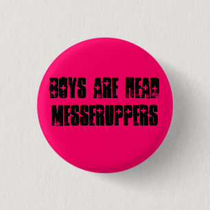 Jungs sind Kopfknopf Button