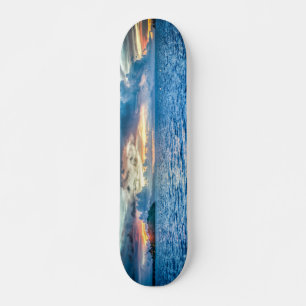 Jungs Sonnenuntergang Blue Skateboard