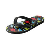 Jungs Spaß Dinosaurier Muster Flip Flops Kinderbadesandalen (Schrägansicht)