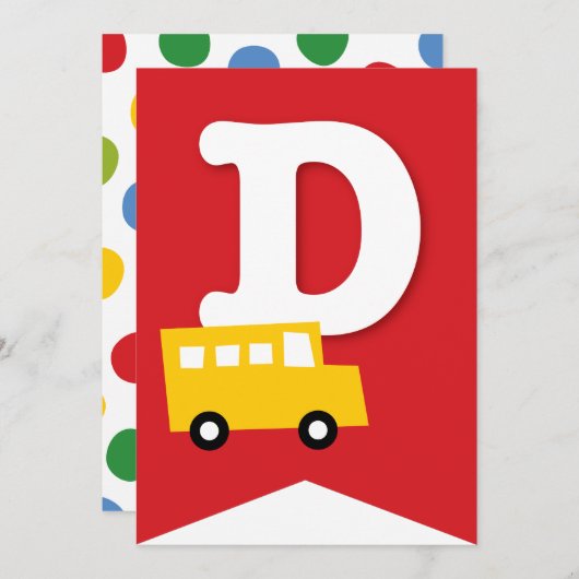 Jungs Spielzeug Kindermädchen Geburtstagsparty DIY Einladung (Vorne/Hinten)