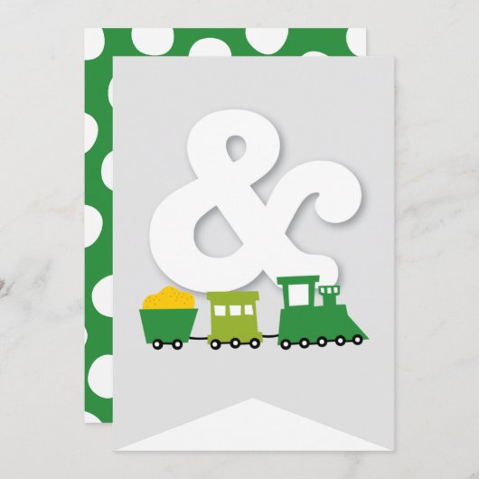 Jungs Spielzeug Kindermädchen Geburtstagsparty DIY Einladung (Vorne/Hinten)