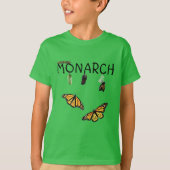 Jungs T-Shirt Monarch Life Cycle. (Vorderseite)