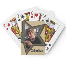 Jungs Teenager Foto in einem schwarz-sternbraunen 