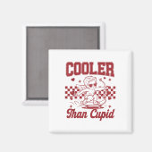 Jungs Valentinstag Cooler als Cupid Skateboardin Magnet (Vorderseite/Rückseite)