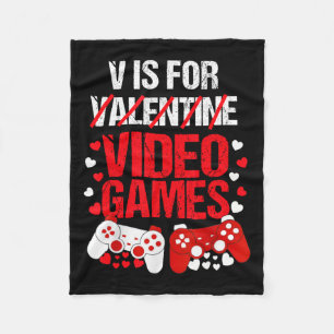 Jungs Valentinstag Gaming Kids Valentinstag Tod Fleecedecke