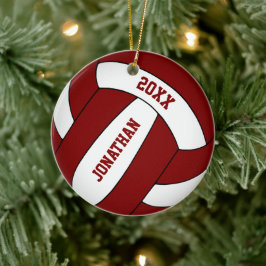 Jungs Volleyball-Mannschaft im weißen Marosport Keramik Ornament