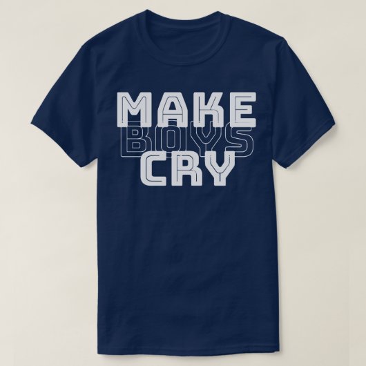 Jungs weinen lassen 1 T-Shirt (Design vorne)