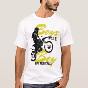 Jungs werden Jungs sein FMX Motocross T-Shirt
