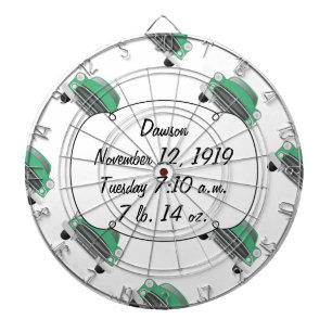 Jungs Zimmer Classic Car Geschenke Sweet Green Ret Dartscheibe