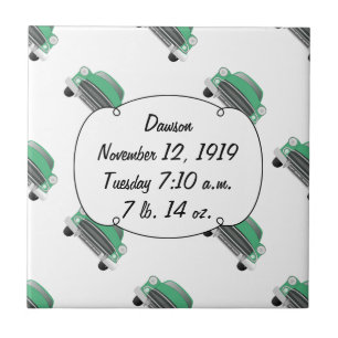 Jungs Zimmer Classic Car Geschenke Sweet Green Ret Fliese
