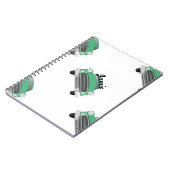 Jungs Zimmer Classic Car Geschenke Sweet Green Ret Notizblock (Linke Seite)