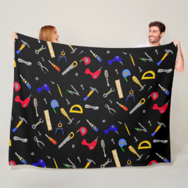 Jungs Zimmerwerkzeug als unbedacht Fleecedecke