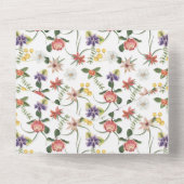 Jungsche Aquarellmönche Geschlechtsneutrale Dusche All In One Einladung (Rückseite)