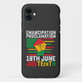 Jüngste Emanzipation Proklamation Schwarze Freihei Case-Mate iPhone Hülle (Rückseite)