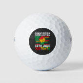 Jüngste Emanzipation Proklamation Schwarze Freihei Golfball (Vorderseite)