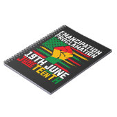 Jüngste Emanzipation Proklamation Schwarze Freihei Notizblock (Linke Seite)