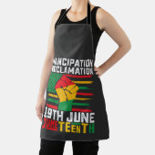 Jüngste Emanzipation Proklamation Schwarze Freihei Schürze (InSitu)