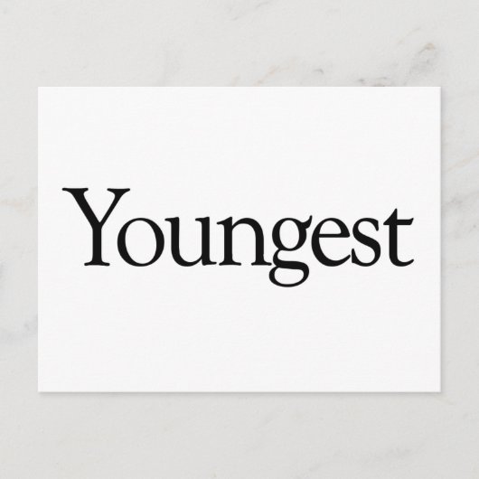 Jüngste Postkarte (Vorderseite)