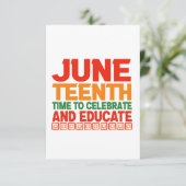 Jüngste Zeit, Schwarz zu feiern und zu erziehen Dankeskarte (Stehend Vorderseite)