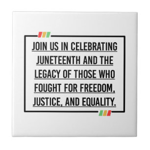 Jüngste Zitate, Freiheit der afroamerikanischen. Fliese