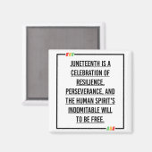 Jüngste Zitate, Freiheit der afroamerikanischen. Magnet (Vorderseite/Rückseite)