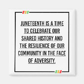 Jüngste Zitate, Freiheit der afroamerikanischen. Magnet (Vorne)