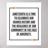 Jüngste Zitate, Freiheit der afroamerikanischen. Poster (Vorne)