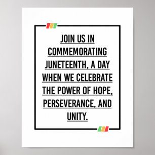 Jüngste Zitate, Freiheit der afroamerikanischen. Poster
