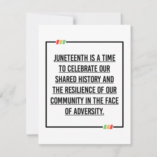 Jüngste Zitate, Freiheit der afroamerikanischen. Save The Date (Vorderseite)