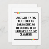 Jüngste Zitate, Freiheit der afroamerikanischen. Save The Date (Vorne/Hinten)