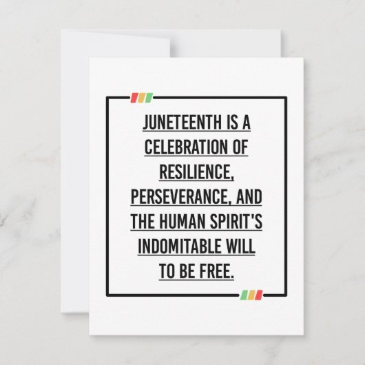 Jüngste Zitate, Freiheit der afroamerikanischen. Save The Date (Vorderseite)