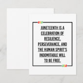 Jüngste Zitate, Freiheit der afroamerikanischen. Save The Date (Vorne/Hinten)