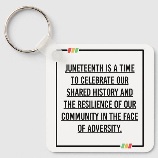 Jüngste Zitate, Freiheit der afroamerikanischen. Schlüsselanhänger (Vorderseite)